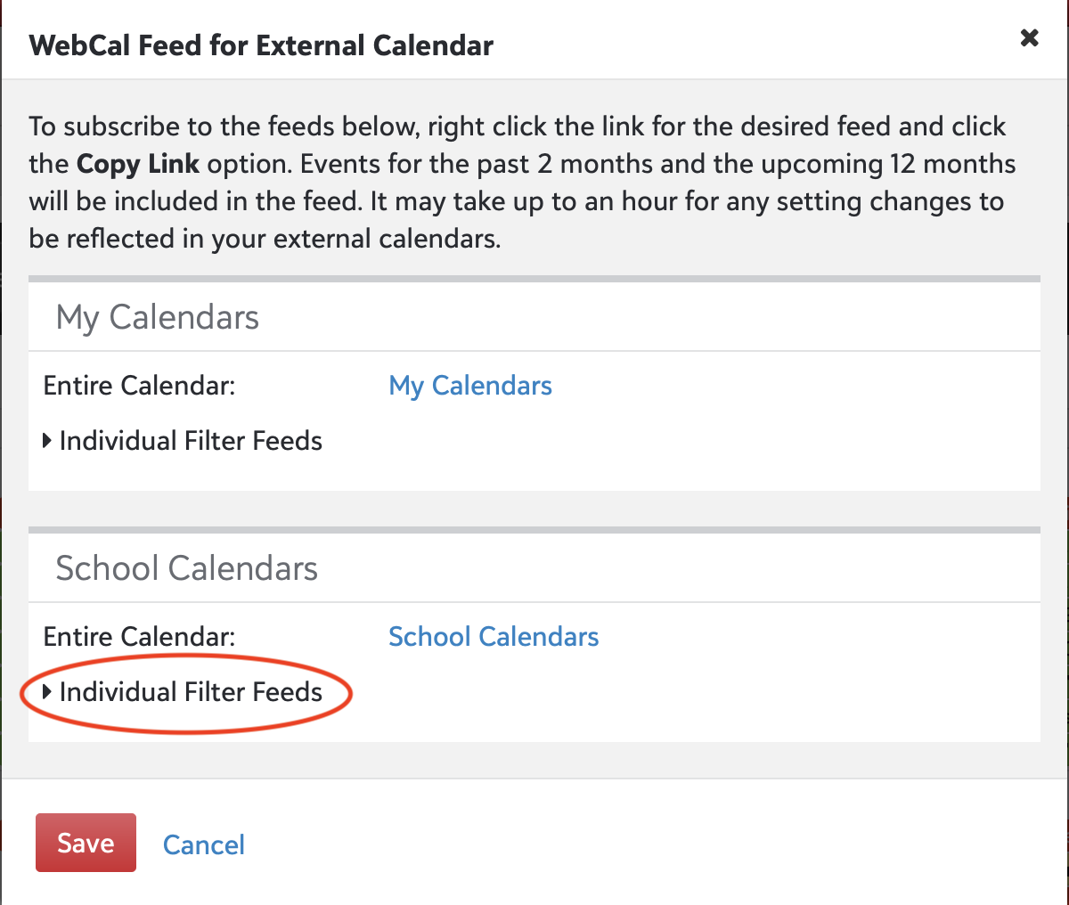 Adding a Cycle Day Calendar/School Calendar Friends Seminary Support